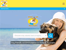 Tablet Screenshot of dogsonholidays.com.au